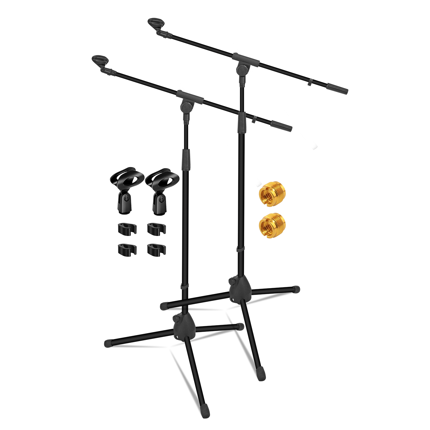 Microphone Stand Boom Arm Floor - حامل ميكروفون أرضي بخمسة أذرع قابل