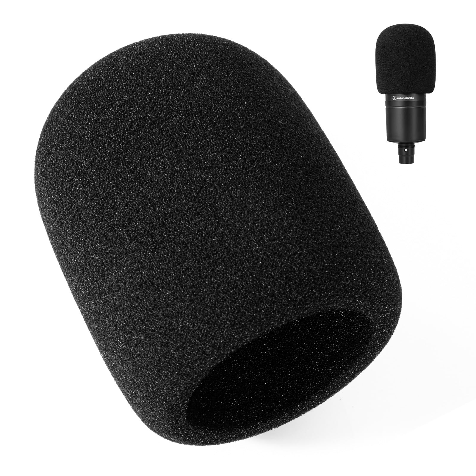 Microphone Pop Filter Foam Windscreen - مرشح البوب/الزجاج الأمامي لـ Audio-Technica AT-2020