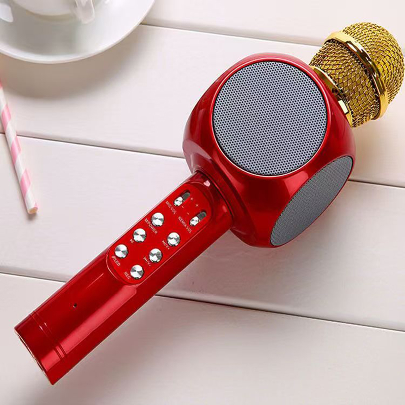 Bluetooth Karaoke Microphone Handheld - WS1816 ميكروفون كاريوكي لاسلكي للأطفال ميكروفون