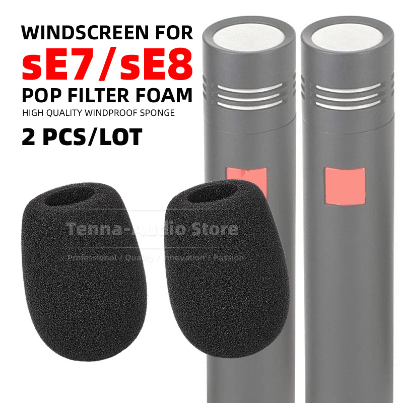 Microphone Pop Filter Foam Windscreen - متوافق مع SE 7 8 SE7