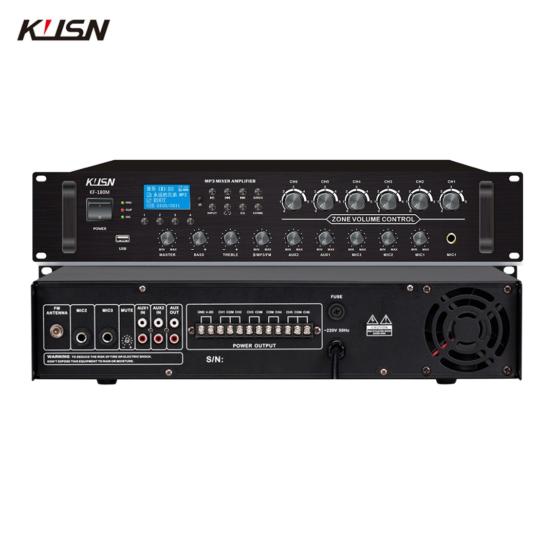 Karaoke Amplifier Mixer Bluetooth - مضخم صوت احترافي بقوة 180 واط،