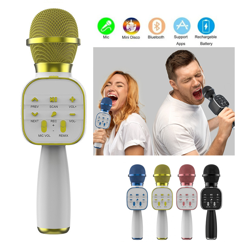 Bluetooth Karaoke Microphone Handheld - DS813 سماعة لاسلكية تعمل بالبلوتوث ميكروفون