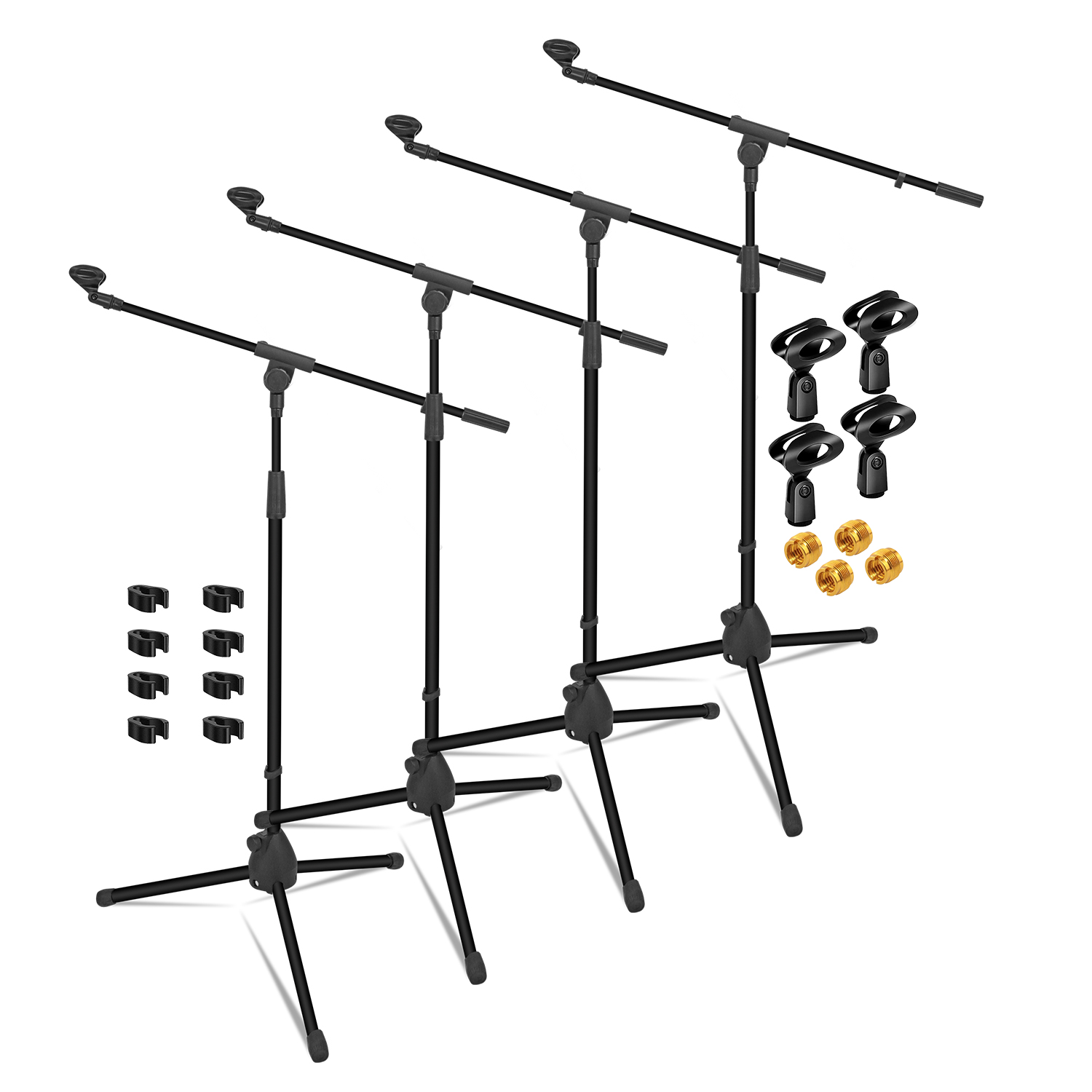 Microphone Stand Boom Arm Floor - حامل ميكروفون ثلاثي القوائم بخمسة أذرع