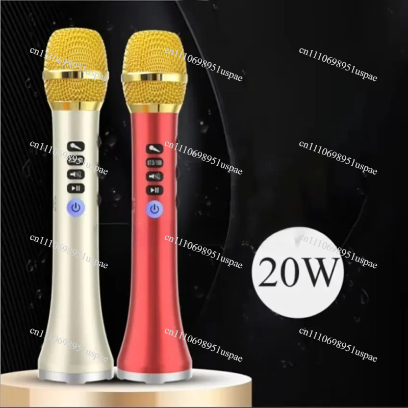 Bluetooth Karaoke Microphone Handheld - L-698DSP 20W ميكروفون لاسلكي محمول باليد