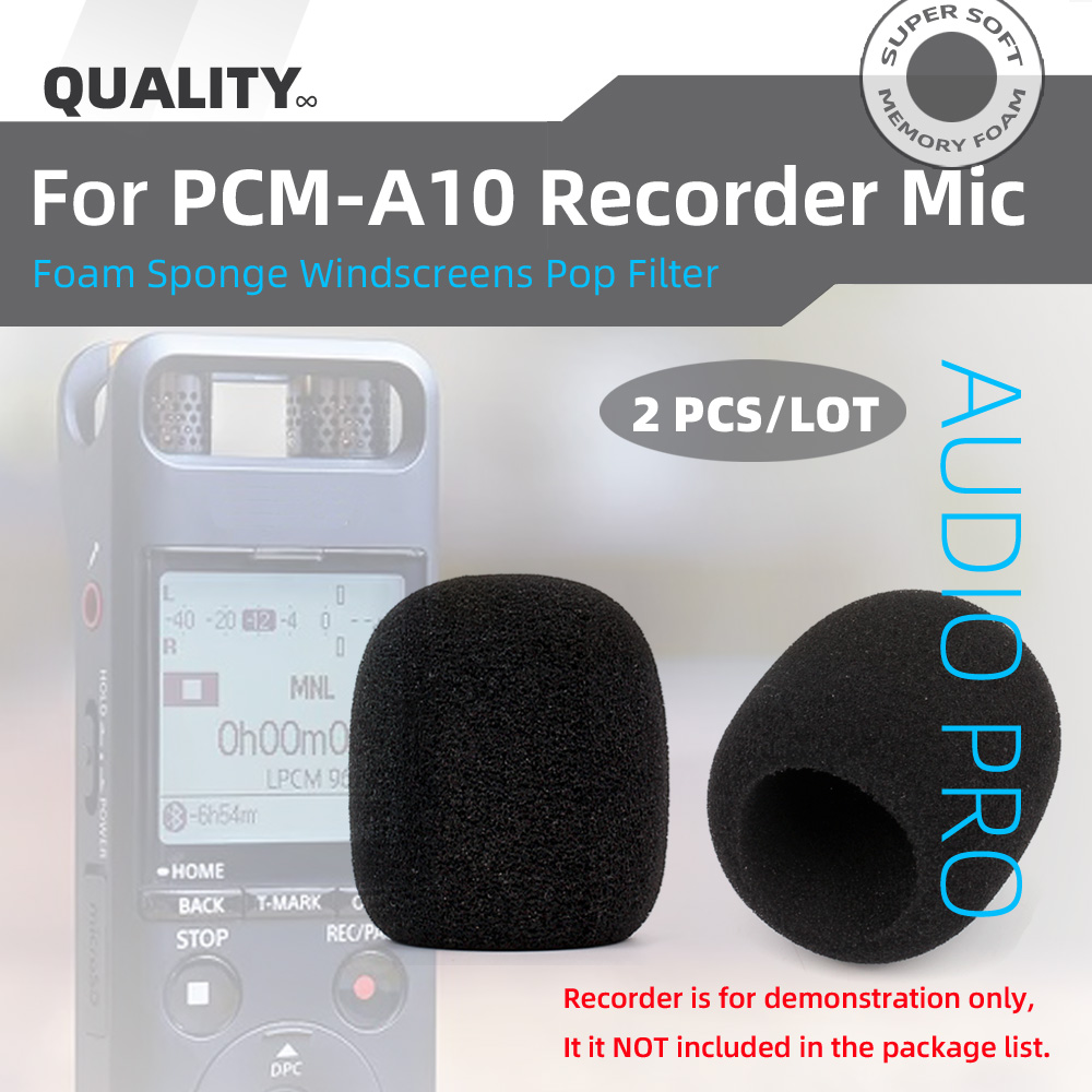 Microphone Pop Filter Foam Windscreen - متوافق مع مسجلات سوني PCM-A10 PCM