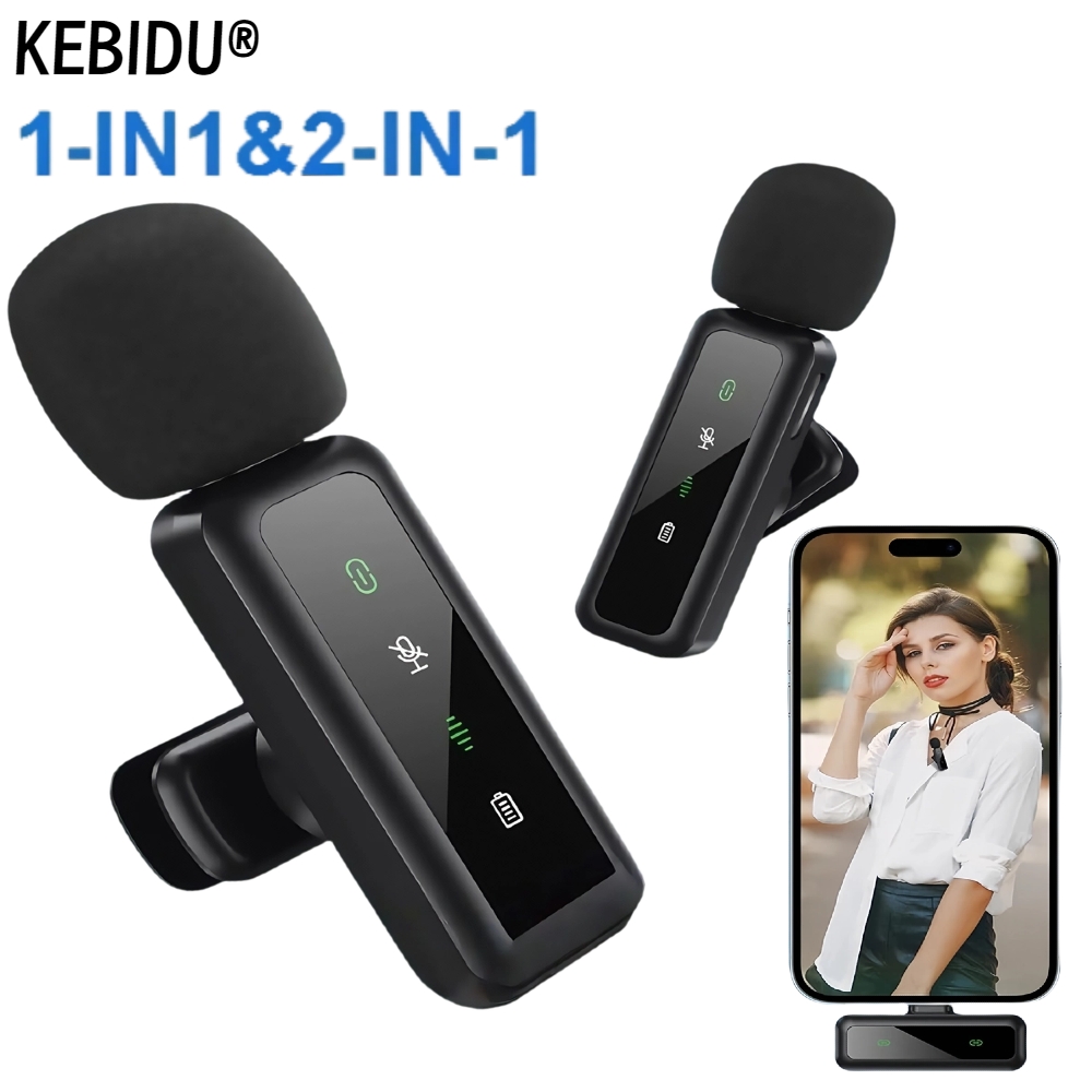 Rechargeable Wireless Mic Lithium Battery - ميكروفون لاسلكي من Lavalier بقدرة 80