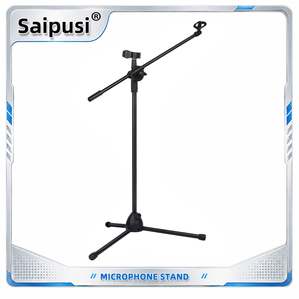 Microphone Stand Boom Arm Floor - حامل ميكروفون ثلاثي القوائم مع ذراع