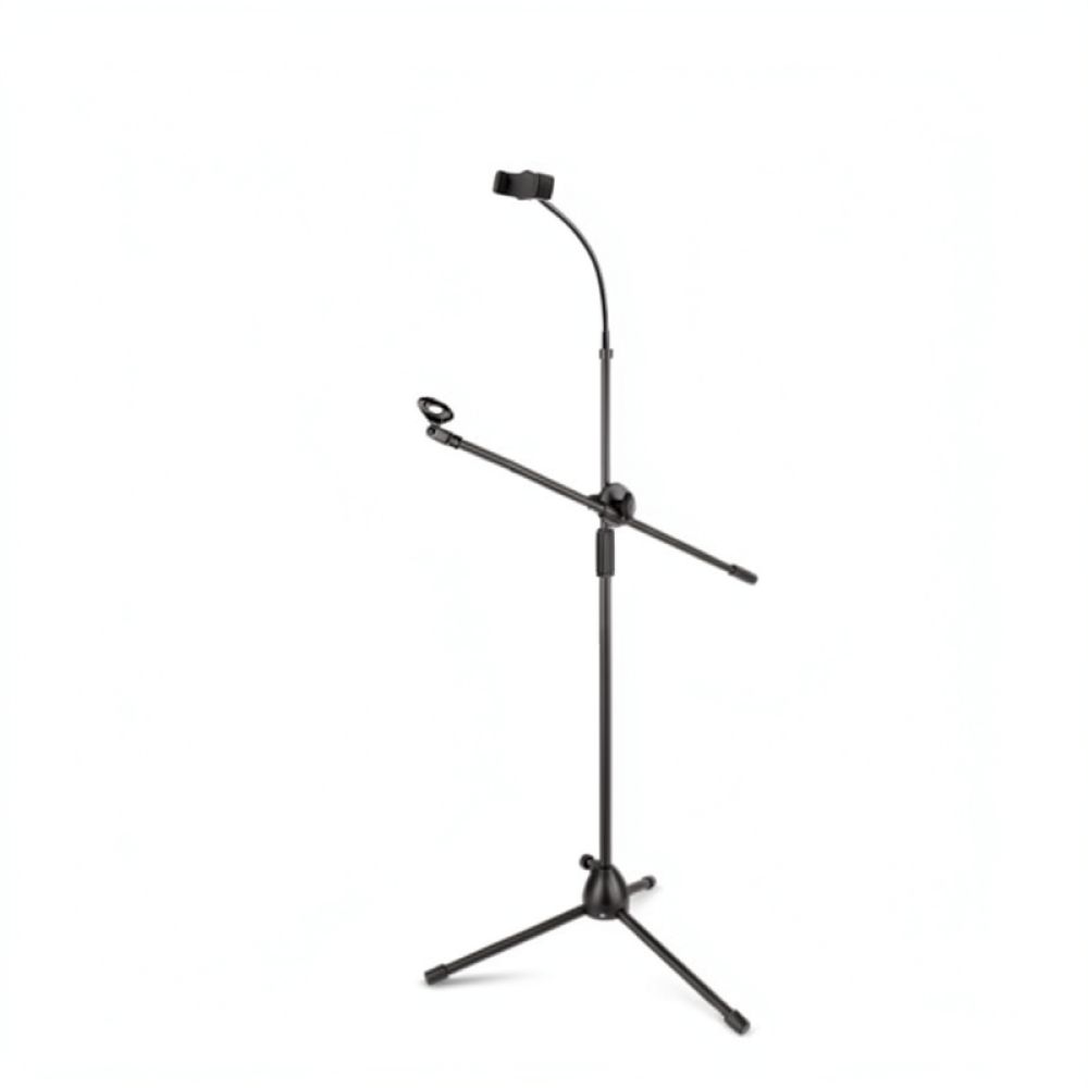 Microphone Stand Boom Arm Floor - حامل ميكروفون متعدد الاستخدامات، ثلاثي القوائم،