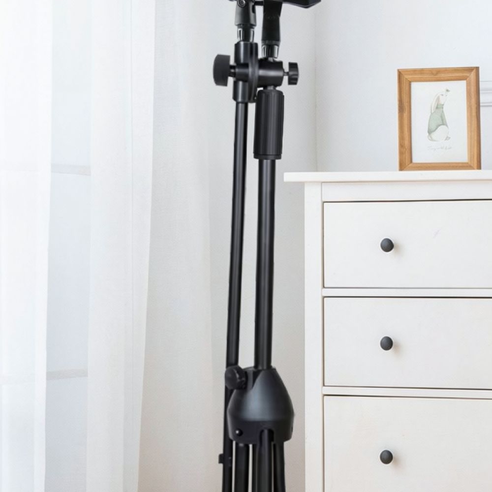 Microphone Stand Boom Arm Floor - حامل ميكروفون قابل للتعديل، حامل ثلاثي