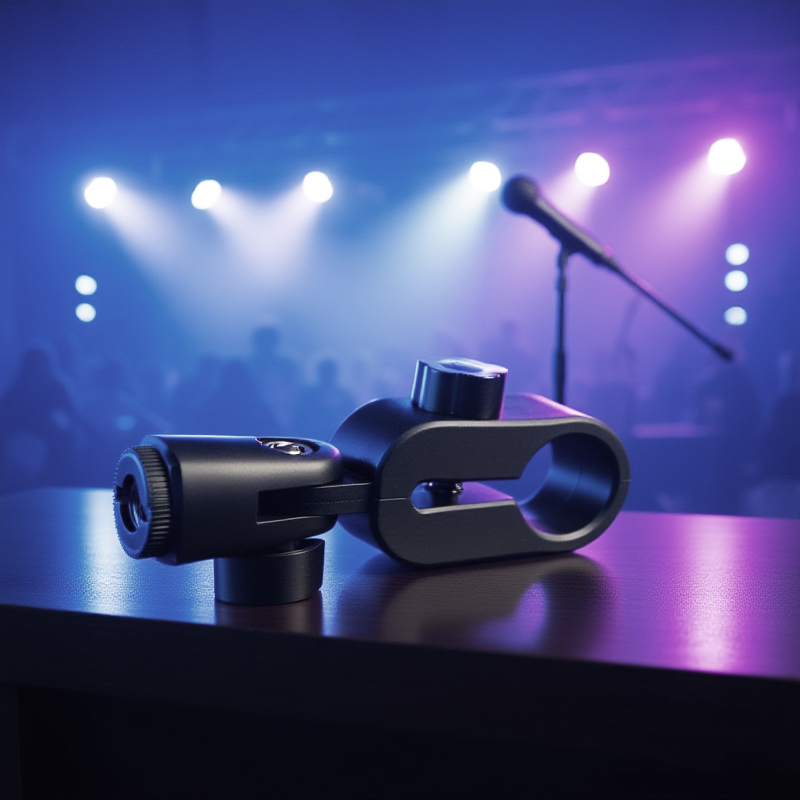 Microphone Shock Mount Universal - حامل ميكروفون محمول مضاد للاهتزاز، مشبك
