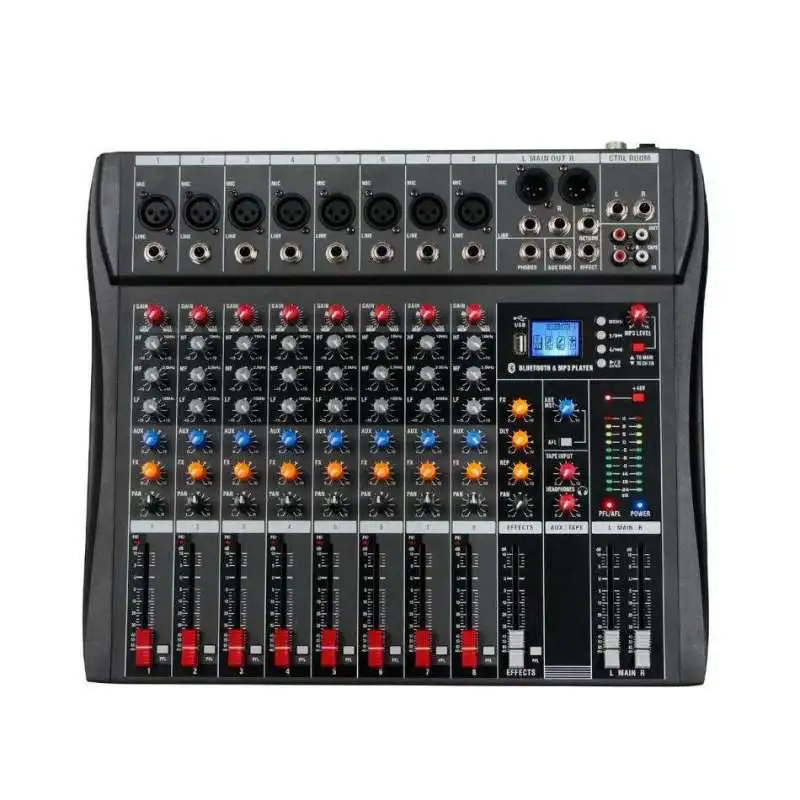 Karaoke Amplifier Mixer Bluetooth - خلاط صوت بلوتوث USB بـ 8