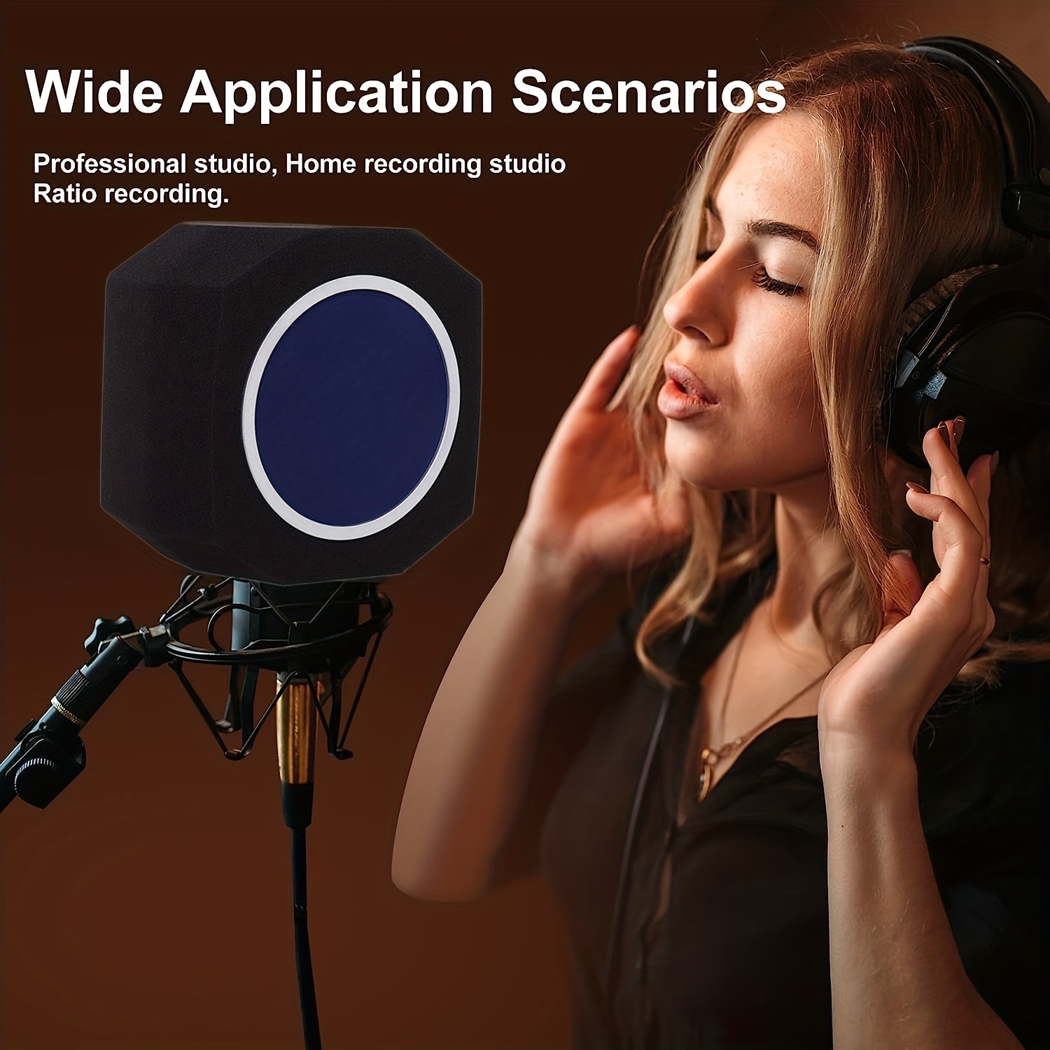 Microphone Pop Filter Foam Windscreen - درع عزل الميكروفون المحمول من KTES