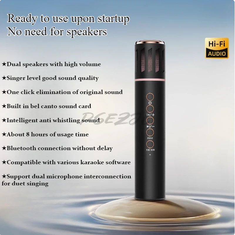 Bluetooth Karaoke Microphone Handheld - جديد K20 سمّاعات بلوتوث لاسلكي البث