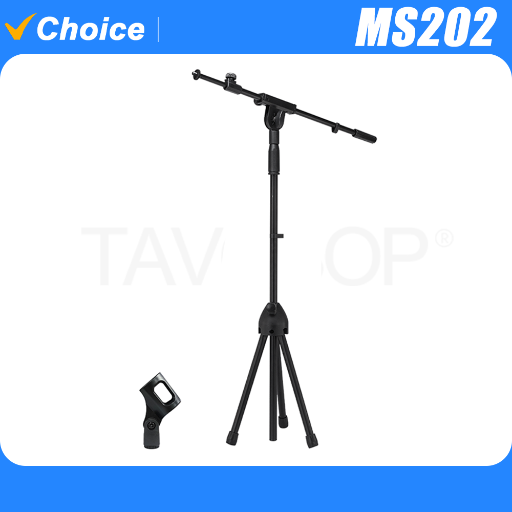 Microphone Stand Boom Arm Floor - حامل ميكروفون أرضي ثقيل قابل للطي