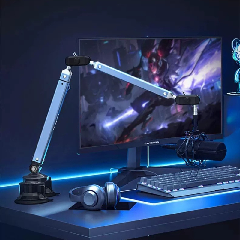 Microphone Stand Boom Arm Floor - حامل ميكروفون احترافي بذراع قابل للتعديل