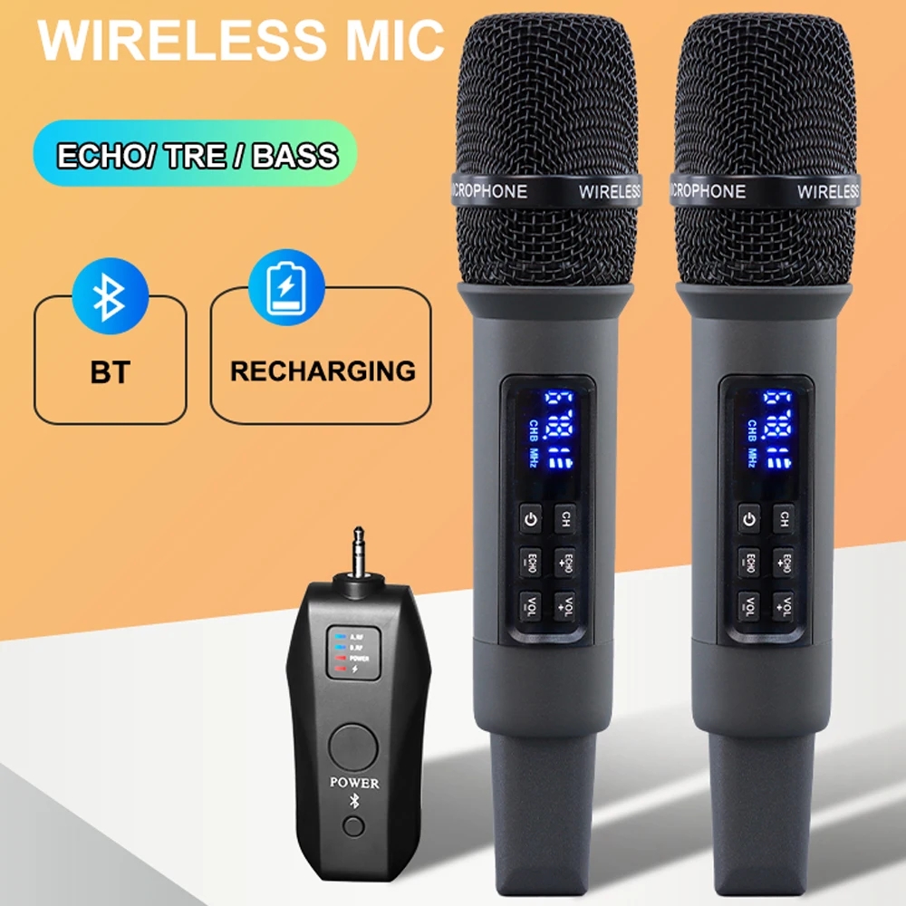 Bluetooth Karaoke Microphone Handheld - ميكروفون كاريوكي لاسلكي محمول باليد بتقنية