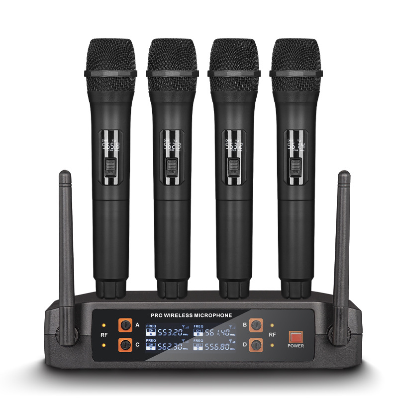 Uhf Wireless Microphone System Dual Channel - نظام ميكروفون لاسلكي عالي الجودة TXP-U4
