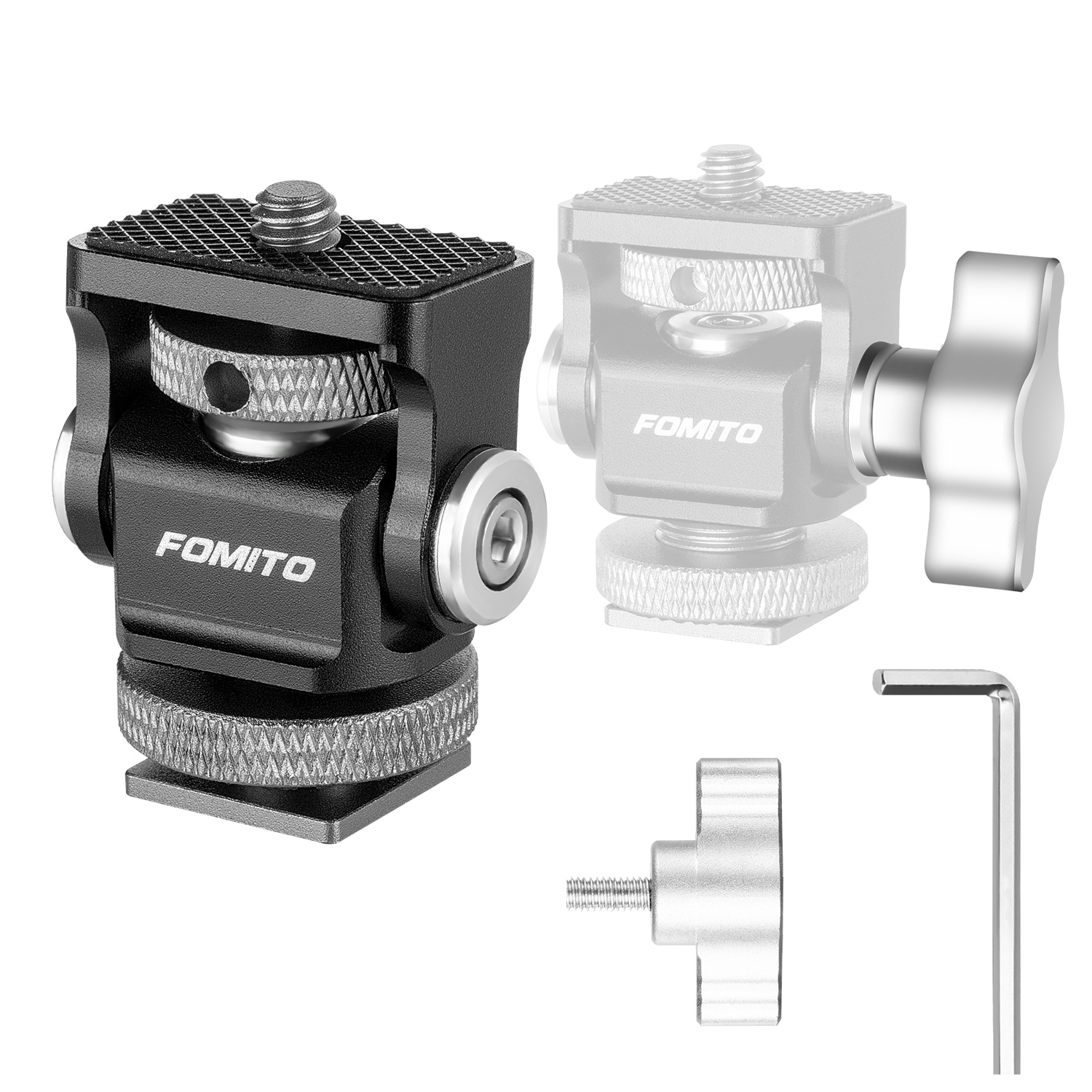 Microphone Shock Mount Universal - حامل شاشة الكاميرا الصغير من FOMITO،