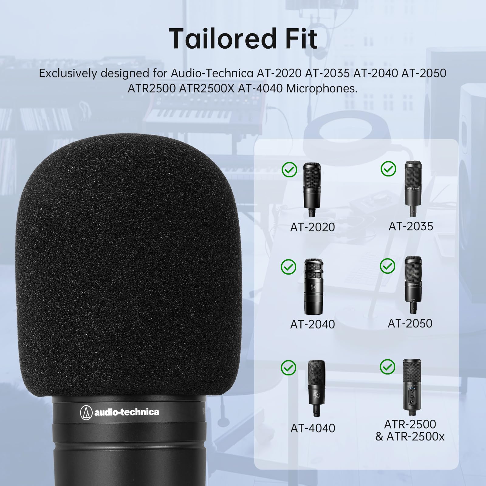 مرشح البوب/الزجاج الأمامي لـ A - مراجعة Microphone Pop Filter Foam Windscreen وسعره