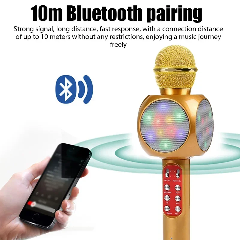 WS1816 ميكروفون كاريوكي لاسلكي - مراجعة Bluetooth Karaoke Microphone Handheld وسعره