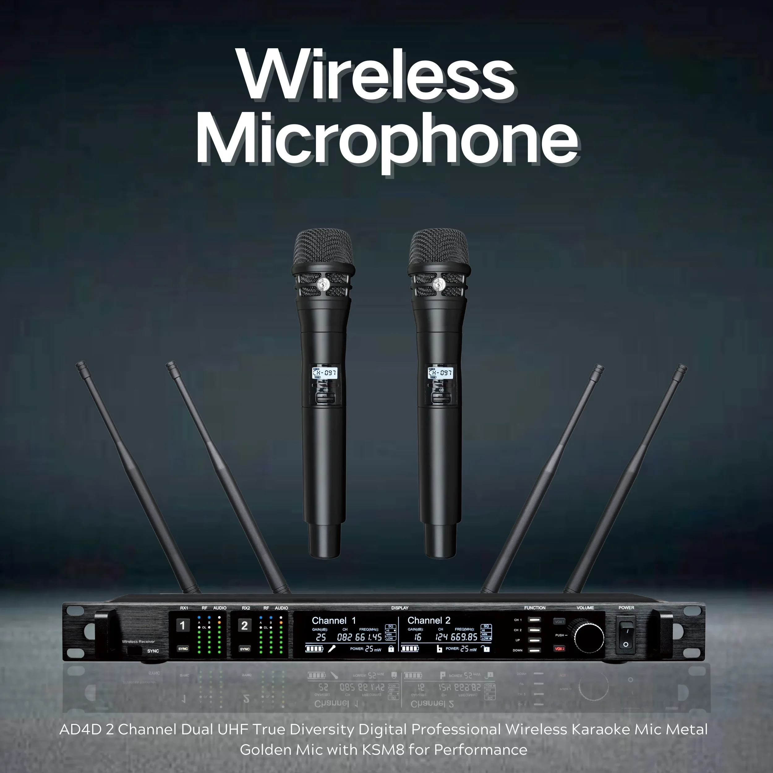 أفضل جهاز استقبال ميكروفون لاس - مراجعة Wireless Lavalier Microphone Dual Receiver وسعره