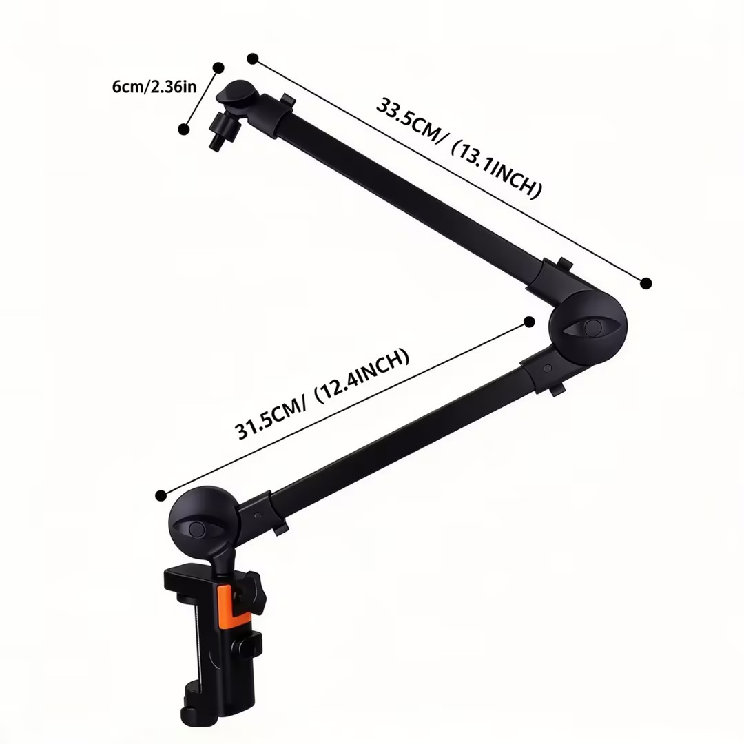 حامل ذراع ميكروفون بدون نوابض، - مراجعة Microphone Shock Mount Universal وسعره
