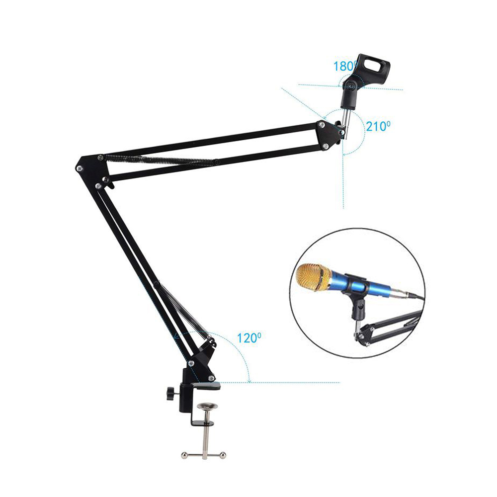 طوي المعادن للتمديد ميكروفون د - مراجعة Microphone Shock Mount Universal وسعره
