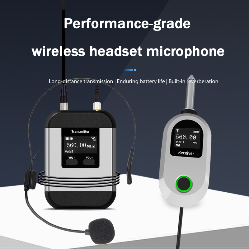 UHF نظام ميكروفون لاسلكي مزدوج - مراجعة Wireless Lavalier Microphone Dual Receiver وسعره