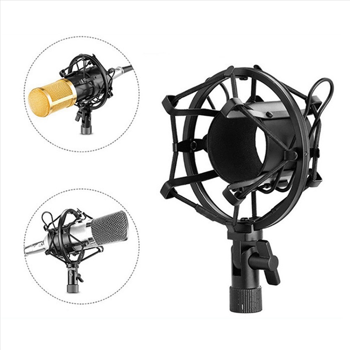 【A21Z】 حامل امتصاص الصدمات الع - مراجعة Microphone Shock Mount Universal وسعره