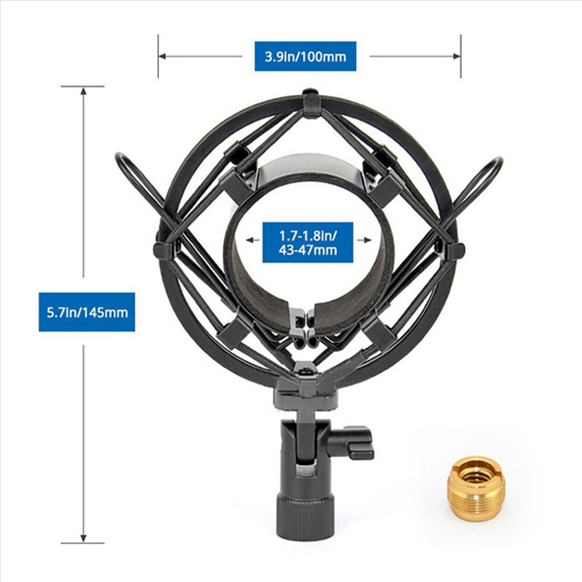 【A21Z】 حامل امتصاص الصدمات الع - مراجعة Microphone Shock Mount Universal وسعره