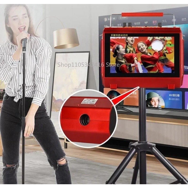 جهاز كاراوكي محمول بقوة 20 واط - مراجعة Karaoke Machine Portable With 2 Mic وسعره