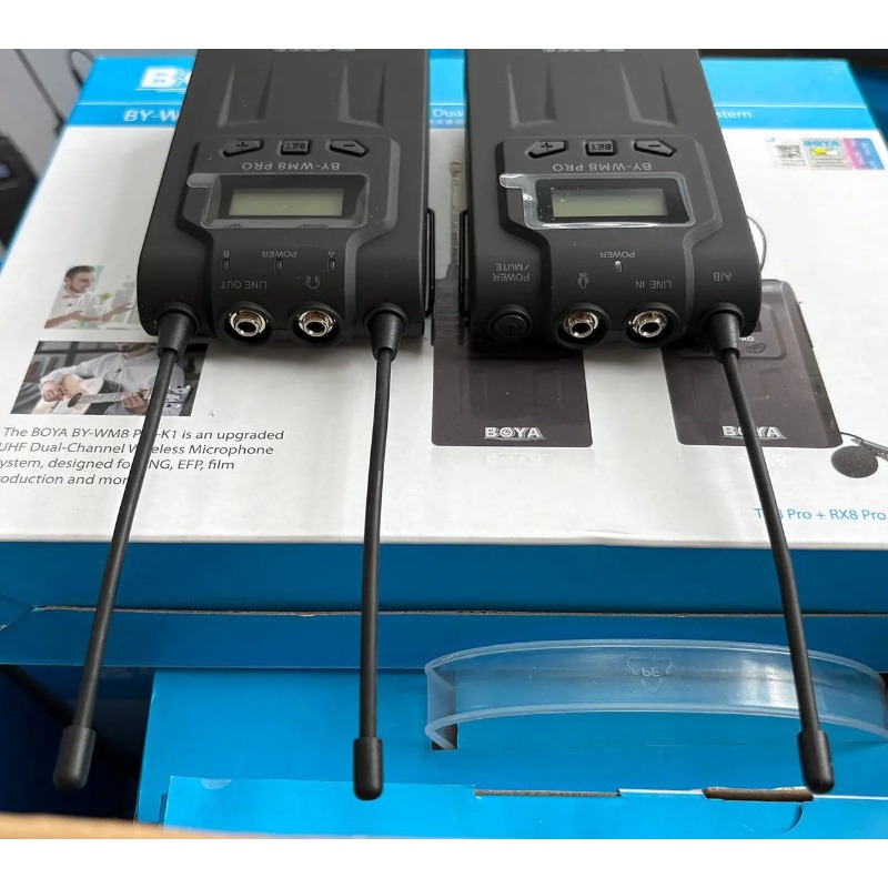 قطعة واحدة مناسبة لنظام ميكروف - مراجعة Wireless Lavalier Microphone Dual Receiver وسعره