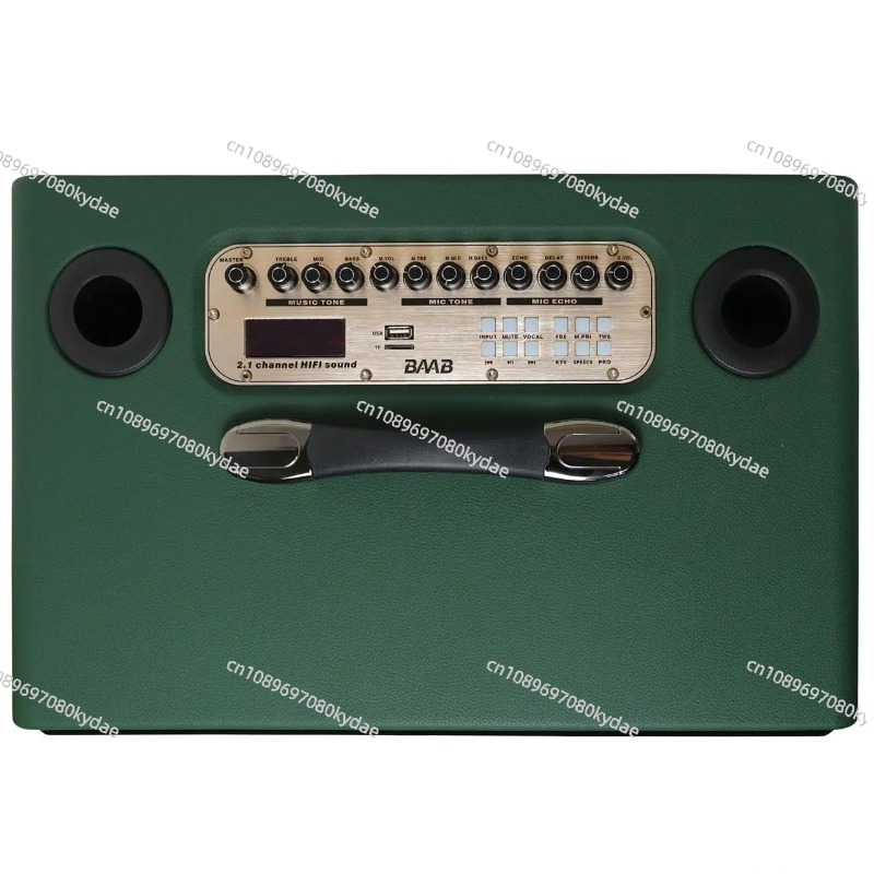 المهنية 8 بوصة HIFI باس خشبية  - مراجعة Karaoke Speaker System 100W Rgb وسعره