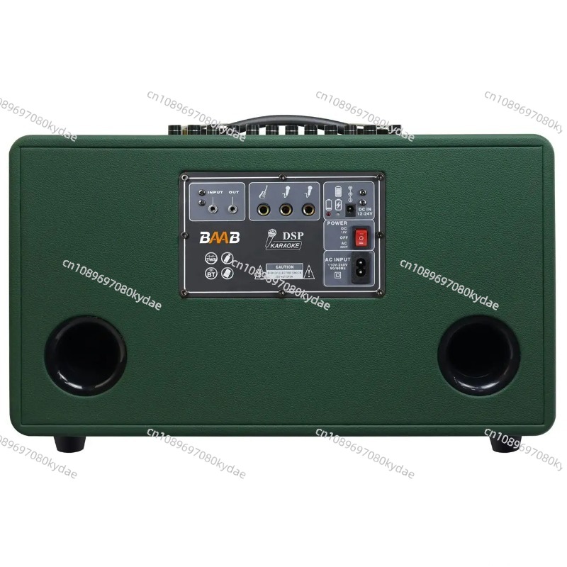 المهنية 8 بوصة HIFI باس خشبية  - مراجعة Karaoke Speaker System 100W Rgb وسعره