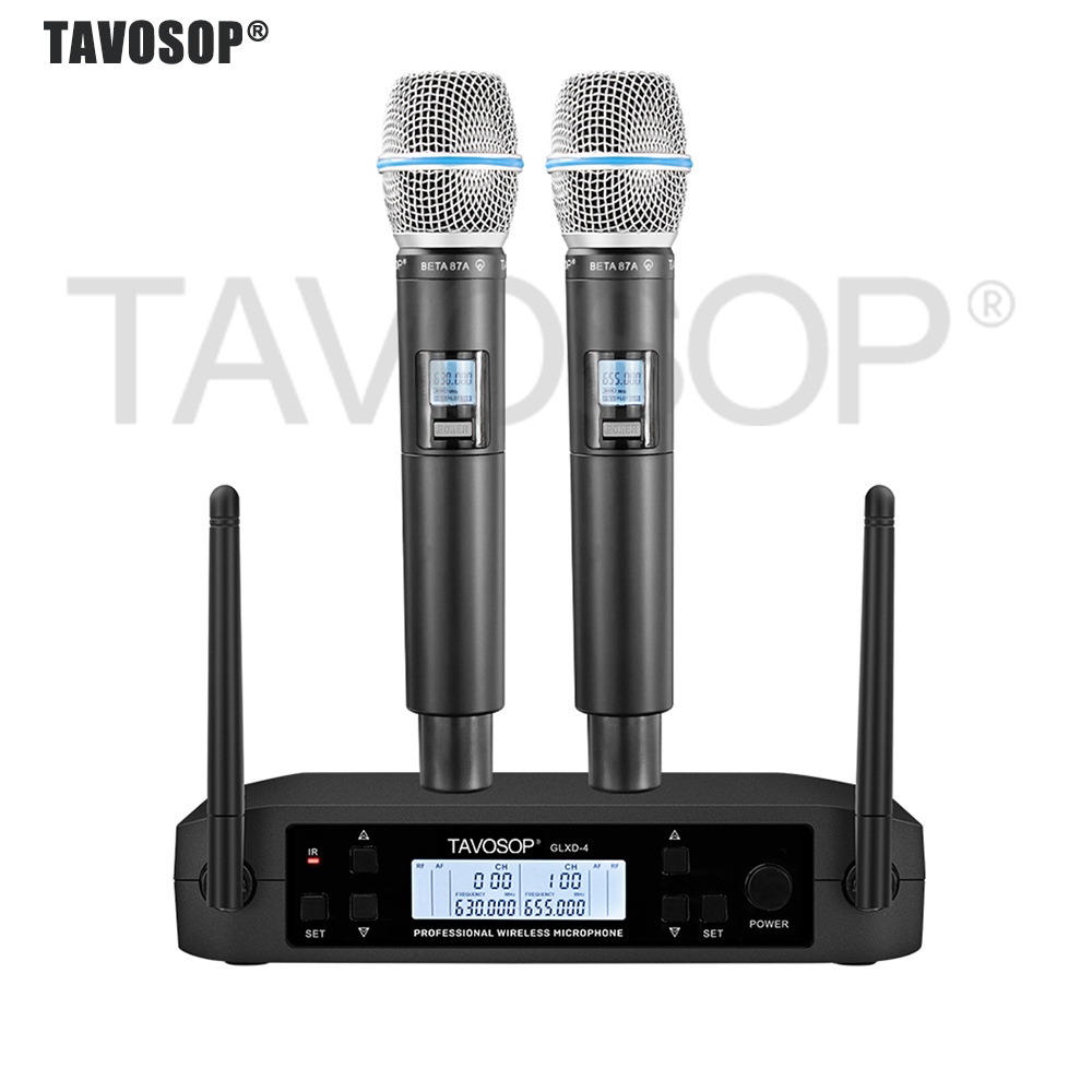 نظام ميكروفون لاسلكي مزدوج احت - مراجعة Uhf Wireless Microphone System Dual Channel وسعره