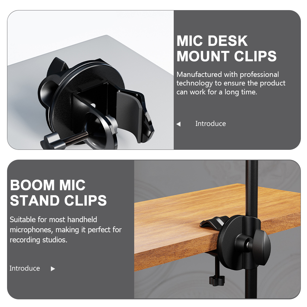 Mic كليب ميكروفون مكتب الذراع  - مراجعة Microphone Stand Boom Arm Floor وسعره