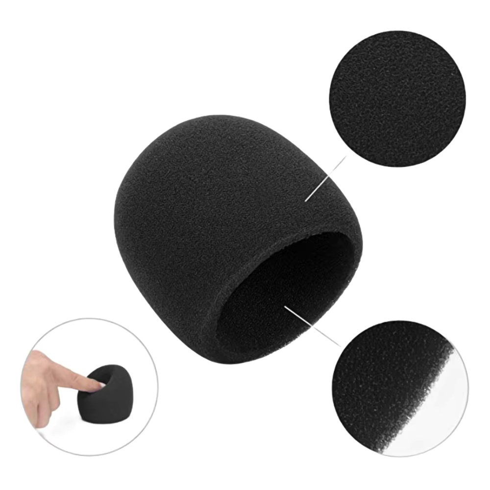 1/2/3 قطعة غطاء إسفنجي للميكرو - مراجعة Microphone Pop Filter Foam Windscreen وسعره
