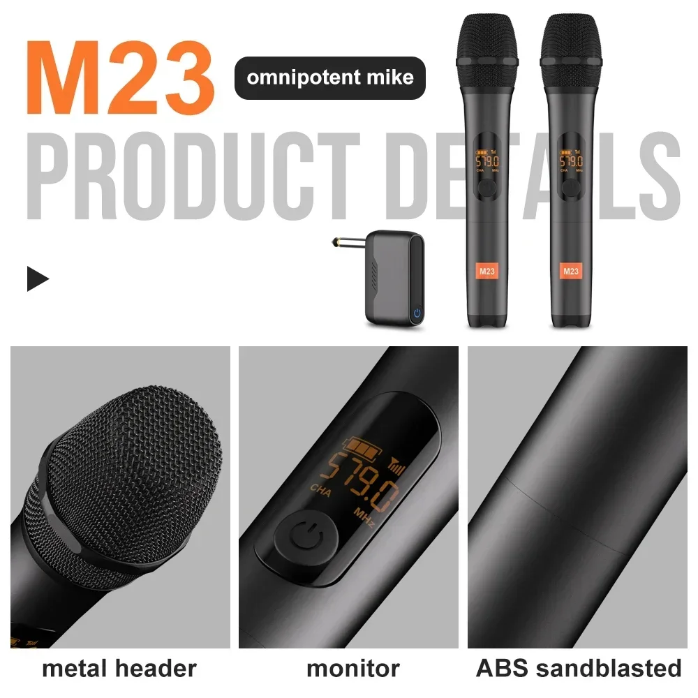 مجموعة ميكروفونات لاسلكية UHF  - مراجعة Rechargeable Wireless Mic Lithium Battery وسعره