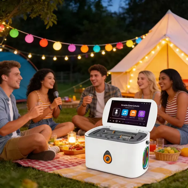 مكبر صوت محمول بتقنية البلوتوث - مراجعة Karaoke Machine Portable With 2 Mic وسعره