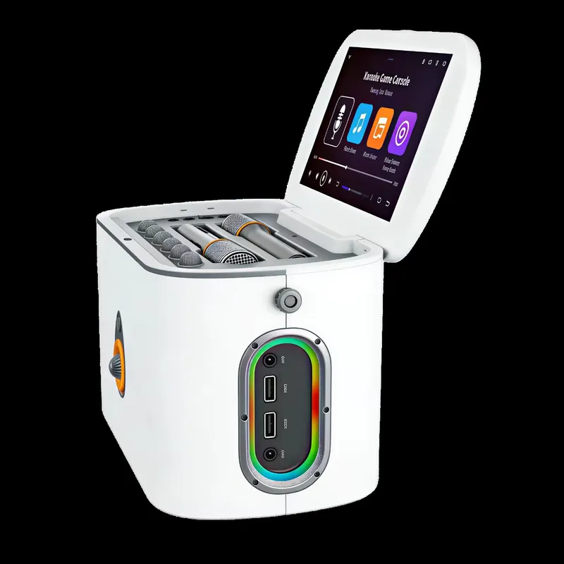 مكبر صوت محمول بتقنية البلوتوث - مراجعة Karaoke Machine Portable With 2 Mic وسعره