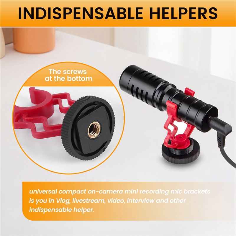 قطعتان من حامل الميكروفون المض - مراجعة Microphone Shock Mount Universal وسعره