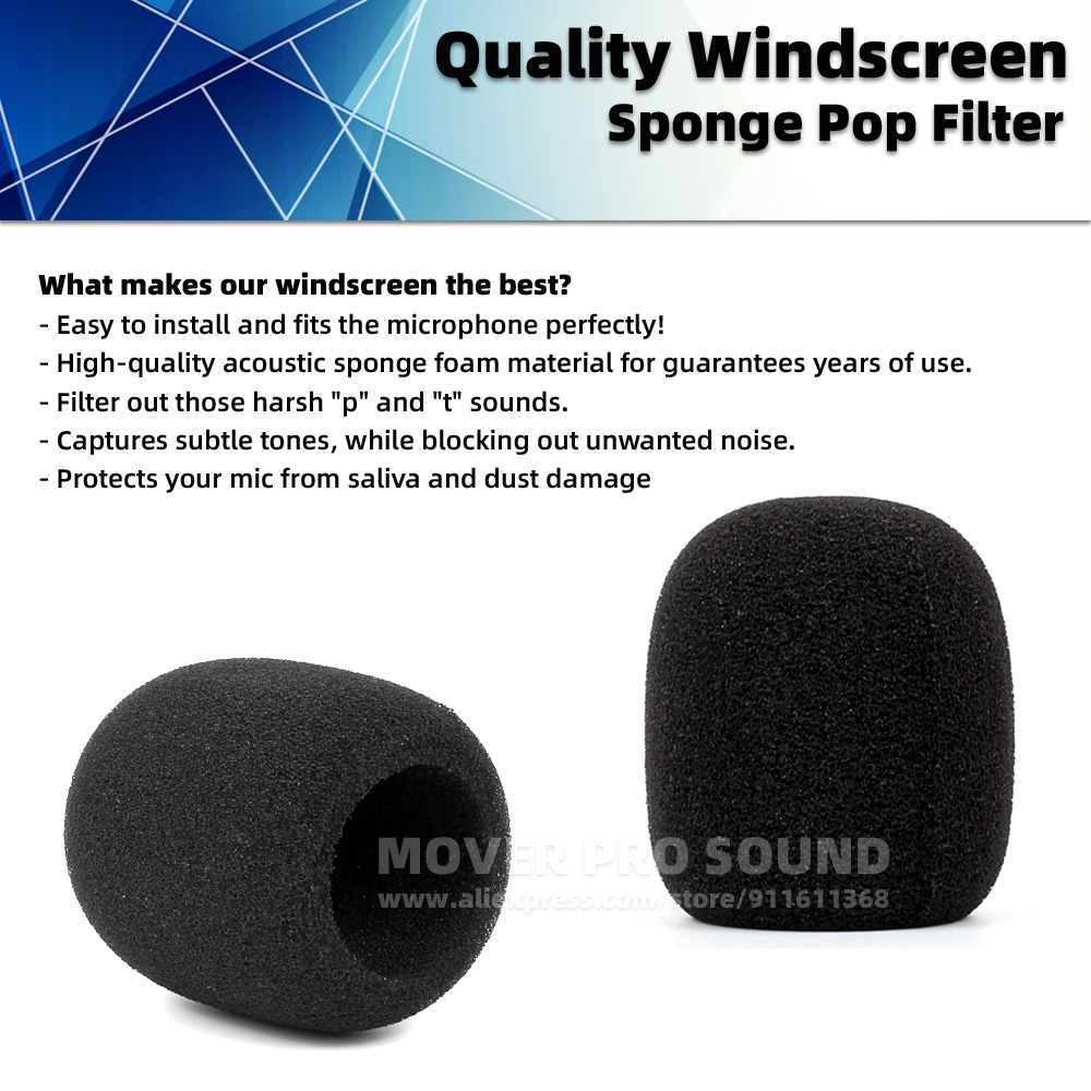 متوافق مع مسجلات سوني PCM-A10  - مراجعة Microphone Pop Filter Foam Windscreen وسعره