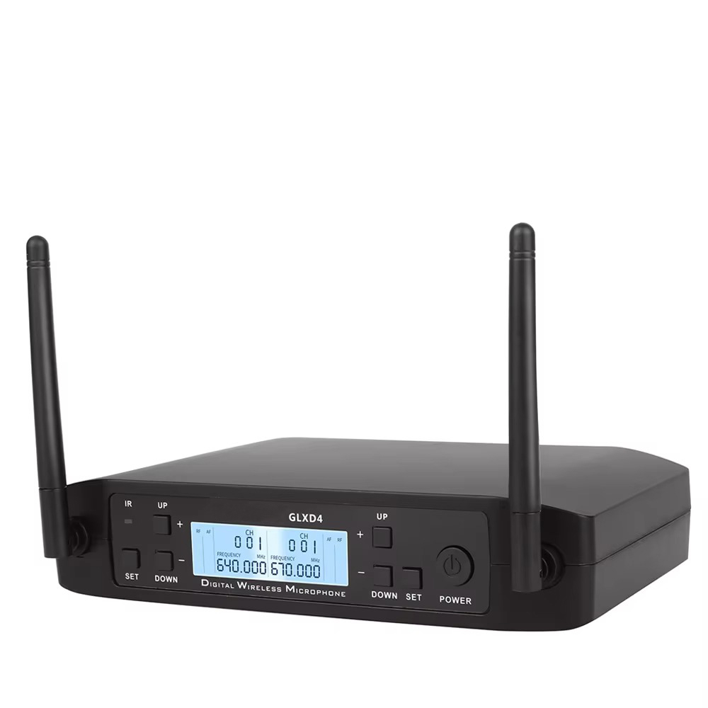 GLXD4 ميكروفون لاسلكي احترافي  - مراجعة Wireless Lavalier Microphone Dual Receiver وسعره