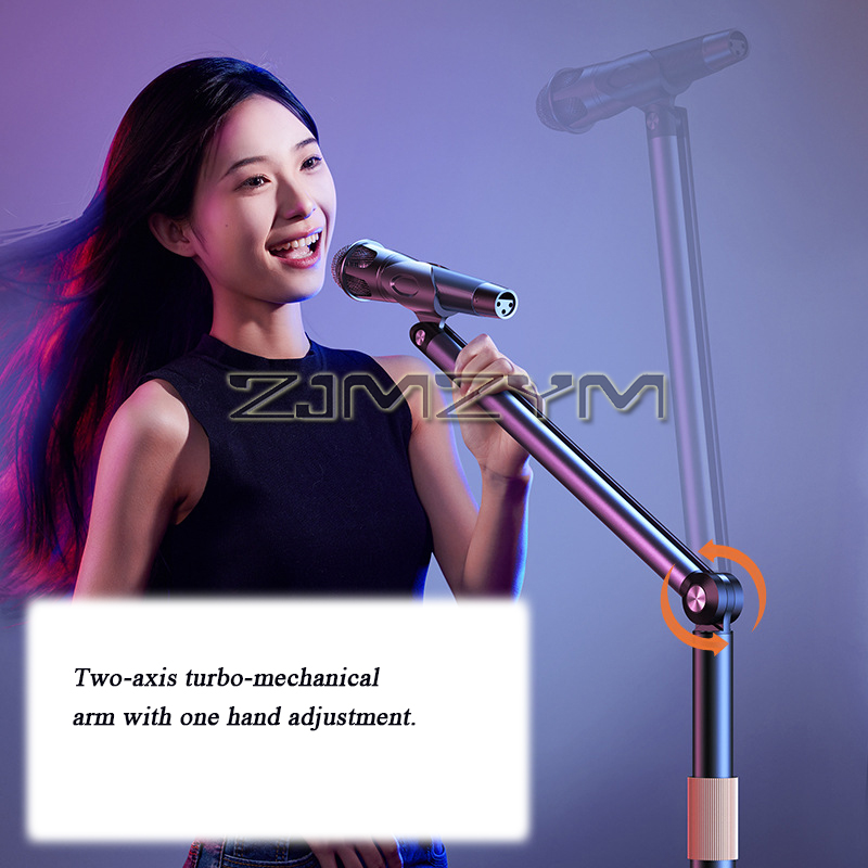 حامل ميكروفون أرضي للبث المباش - مراجعة Microphone Stand Boom Arm Floor وسعره