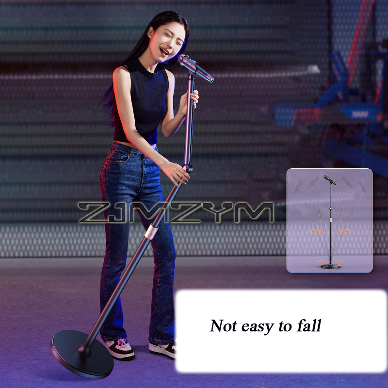 حامل ميكروفون أرضي للبث المباش - مراجعة Microphone Stand Boom Arm Floor وسعره