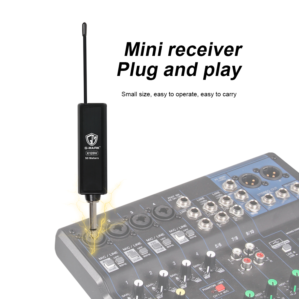 ميكروفون G-MARK X110V لاسلكي ل - مراجعة Rechargeable Wireless Mic Lithium Battery وسعره