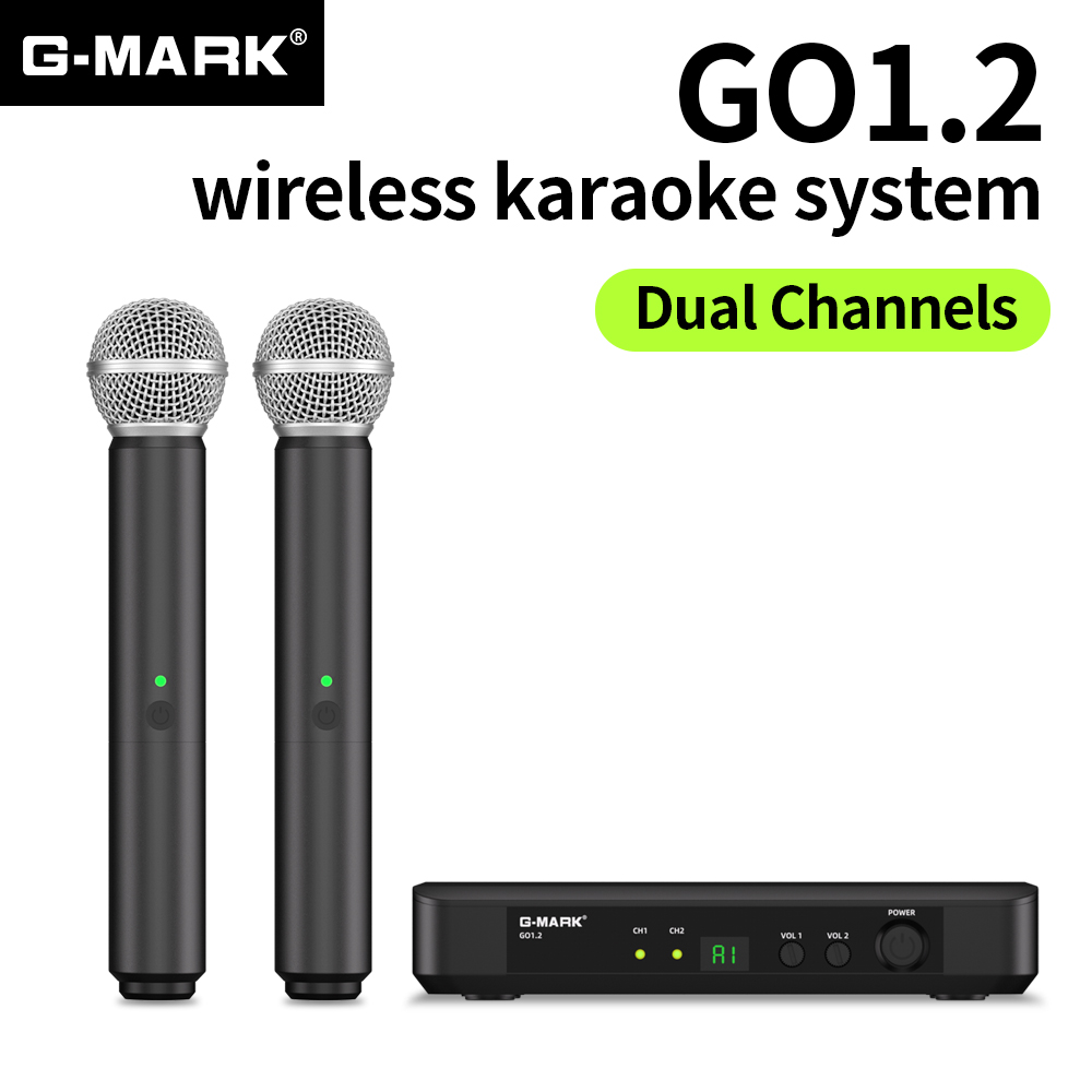 G-MARK-ميكروفون كاريوكي لاسلكي - مراجعة Rechargeable Wireless Mic Lithium Battery وسعره