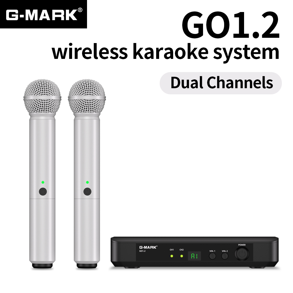 G-MARK-ميكروفون كاريوكي لاسلكي - مراجعة Rechargeable Wireless Mic Lithium Battery وسعره