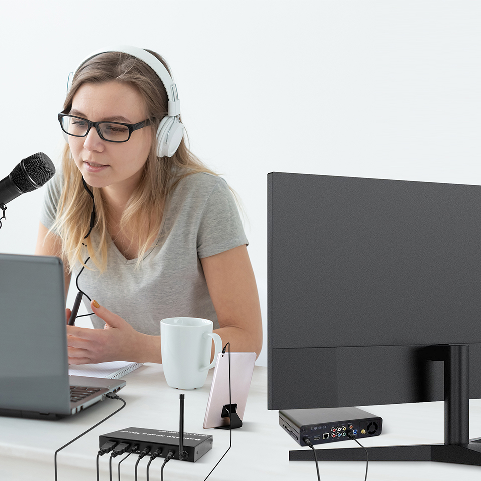 HDMI مشغل كاريوكي خلاط المسرح  - مراجعة Karaoke Amplifier Mixer Bluetooth وسعره