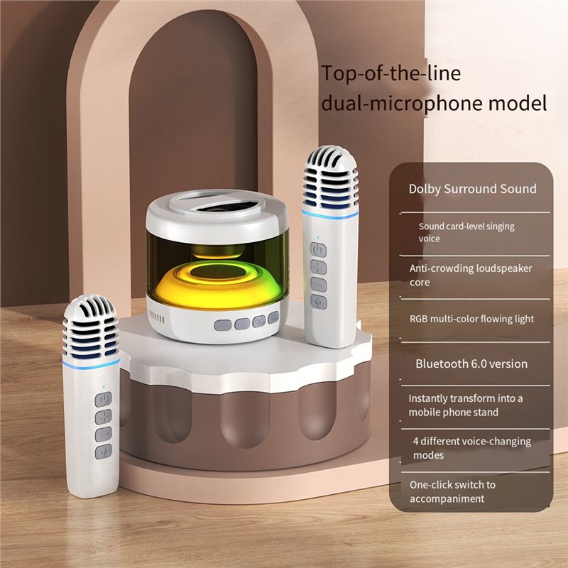 ميكروفون ومكبر صوت AA60 مغناطي - مراجعة Bluetooth Karaoke Microphone Handheld وسعره